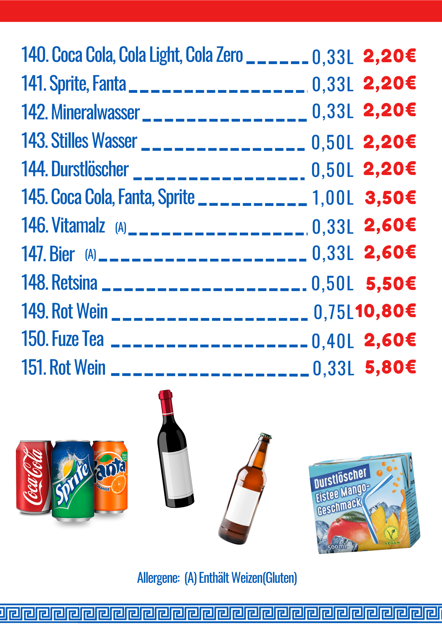 Kalte Getränke