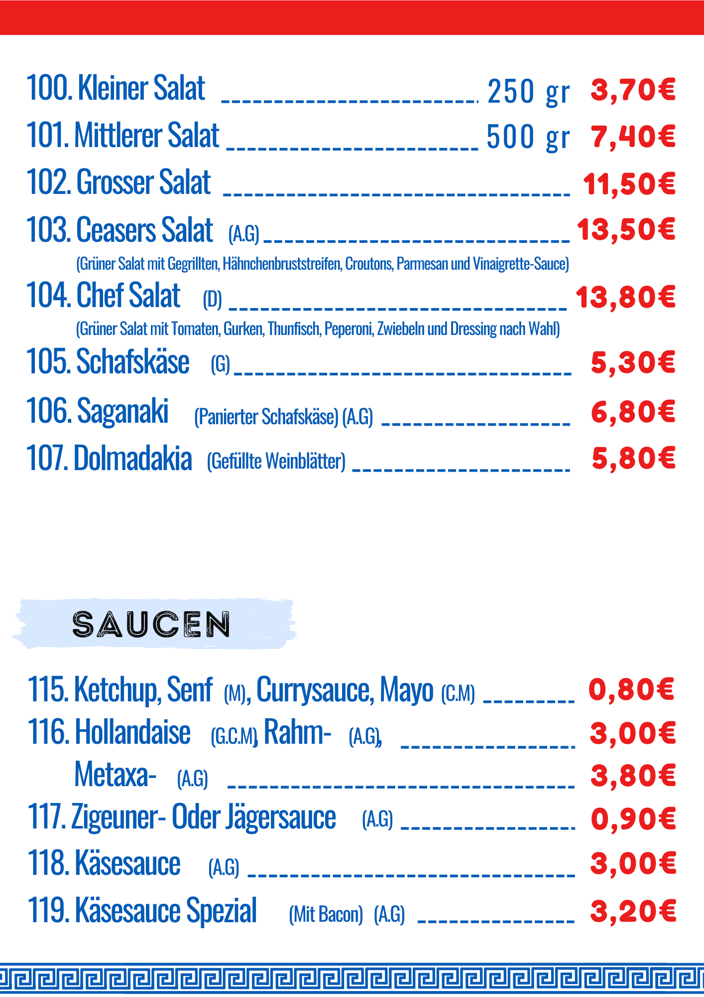 Salate & Saucen